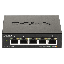 Switch D-Link DGS-1100-05V2, 5x 10/100/1000 Mbps